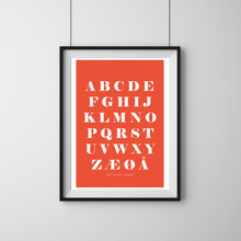 ABC plakat - Orange - Plakat