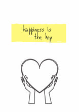Happines is the key - Plakat