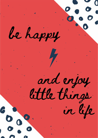Be happy - Plakat