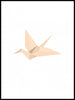 Origami fugl - Plakat