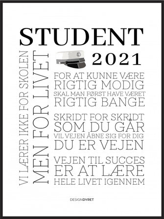 Student Plakat med citater