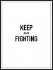 Keep fighting plakat
