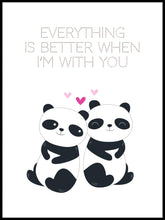 Panda poster - Better with You