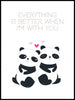 Panda plakat - Better with You