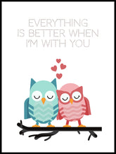 Owl poster - Better with You