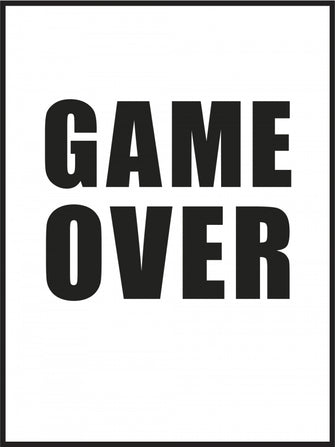 Game Over (hvid)