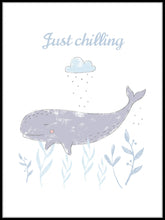 Whale Just Chilling poster