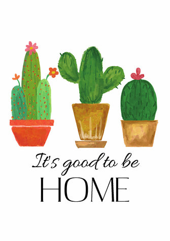 Cactus poster with quote