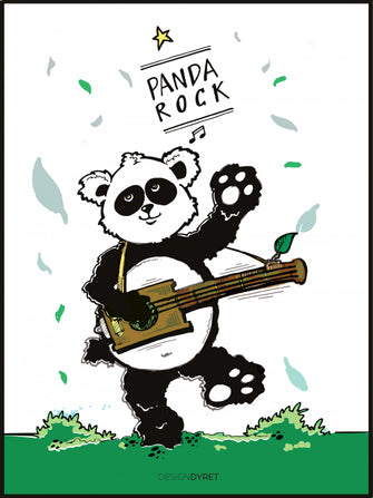 Panda rock plakat - Jungleplejen