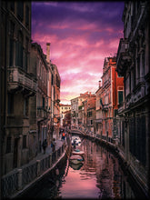 Sunset in Venice poster