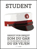 Student Plakat - Rød - Skridt for skridt