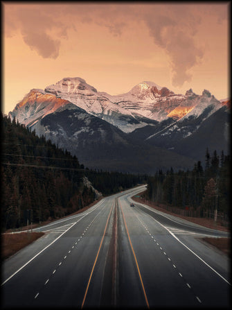 Road into the mountains poster